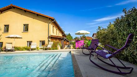 Auberge Bressane de Buellas · Hôtel Restaurant Ain piscine